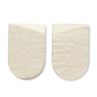 Hapad, Inc Pad Medial/Lateral Heel Wool/Felt 2.5" White 1/Pr - LW2