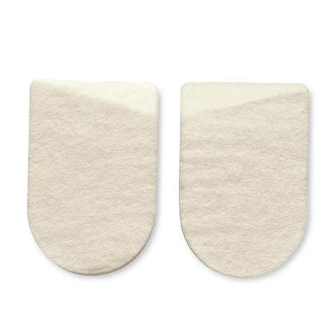 Hapad, Inc Pad Medial/Lateral Heel Wool/Felt 2.5" White 1/Pr - LW2