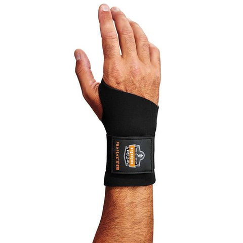 Ergodyne Corporation Support ProFlex 670 Wrist Neoprene Black Size Medium Each - 16613