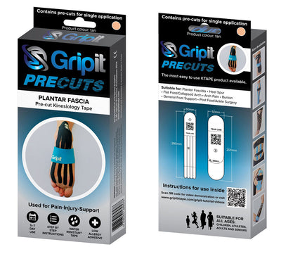 Gripit PRECUT - Plantar Fasciitis , Tan