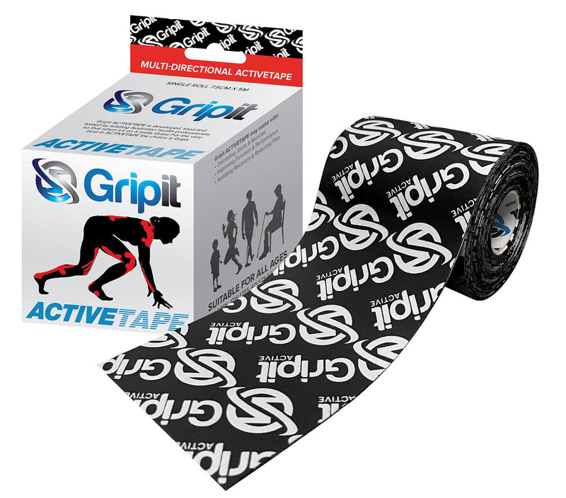 Gripit ACTIVETAPE, 3" x 5.5 yds, Black 