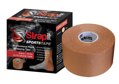 Strapit Combo Pack, Professional Strapping Tape - Tan/White, 12 pack