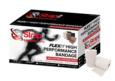 Flexit High Performance Bandage, 3 inch X 6 yard roll, case of 16 rolls, White