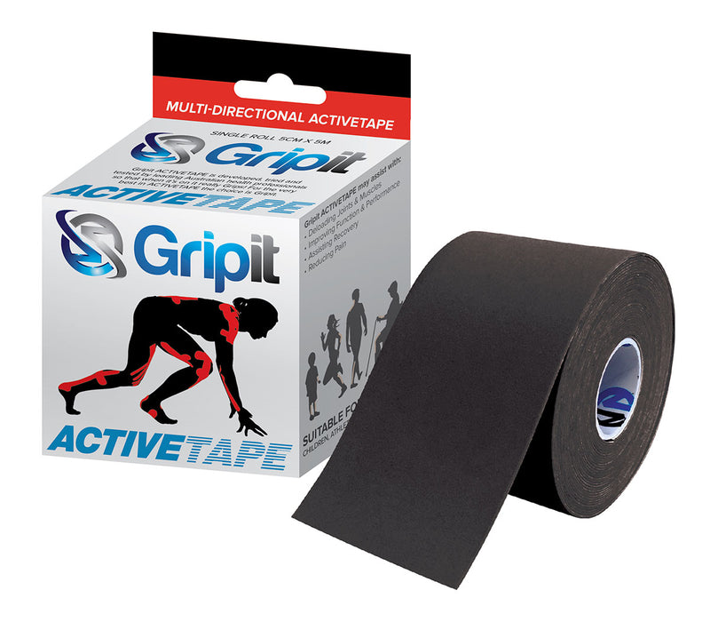 Gripit ACTIVETAPE V2 BLACK, 2in x 5.5yds