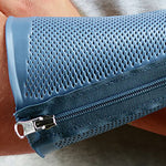 Orfizip Light NS antibacterial wrist orthoses w/zipper, small, 2.5mm micro perforated, atomic blue - FE-24-4180