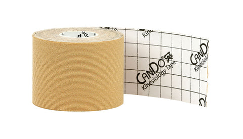 CanDo Kinesiology Tape, 2" x 16.5 ft, Beige, 1 Roll - FE-24-4850