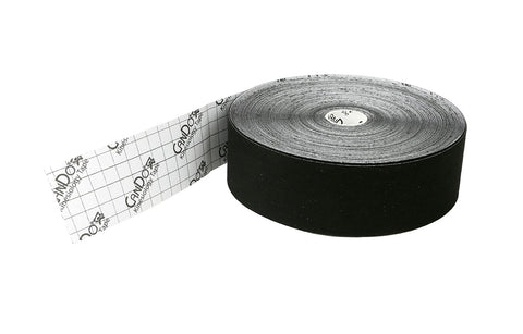 CanDo Kinesiology Tape, 2" x 103 ft, Black, 1 Roll - FE-24-4862