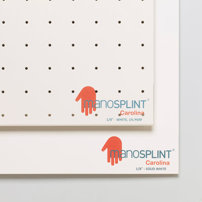 Manosplint Carolina 1/8" x 18" x 24" 1% Perf White, case of 4
