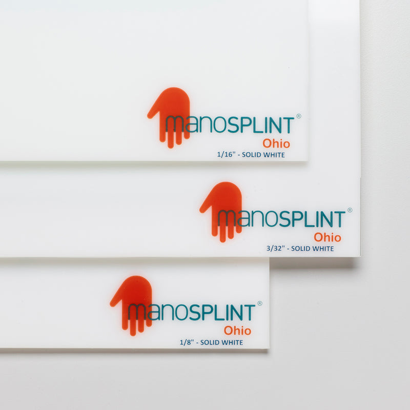 Manosplint Ohio Solid White 1/16" x 18" x 24" Solid White, 1 sheet