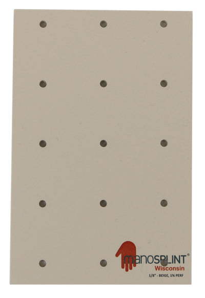 Manosplint Ohio F Perf 1/8" x 18" x 24" 1% Perf Beige Fabric, 1 sheet