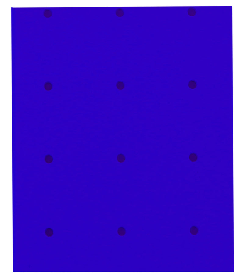 Manosplint Ohio F Perf 1/8" x 12" x 18" 1% Perf Blue/Grey Fabric, 1 sheet