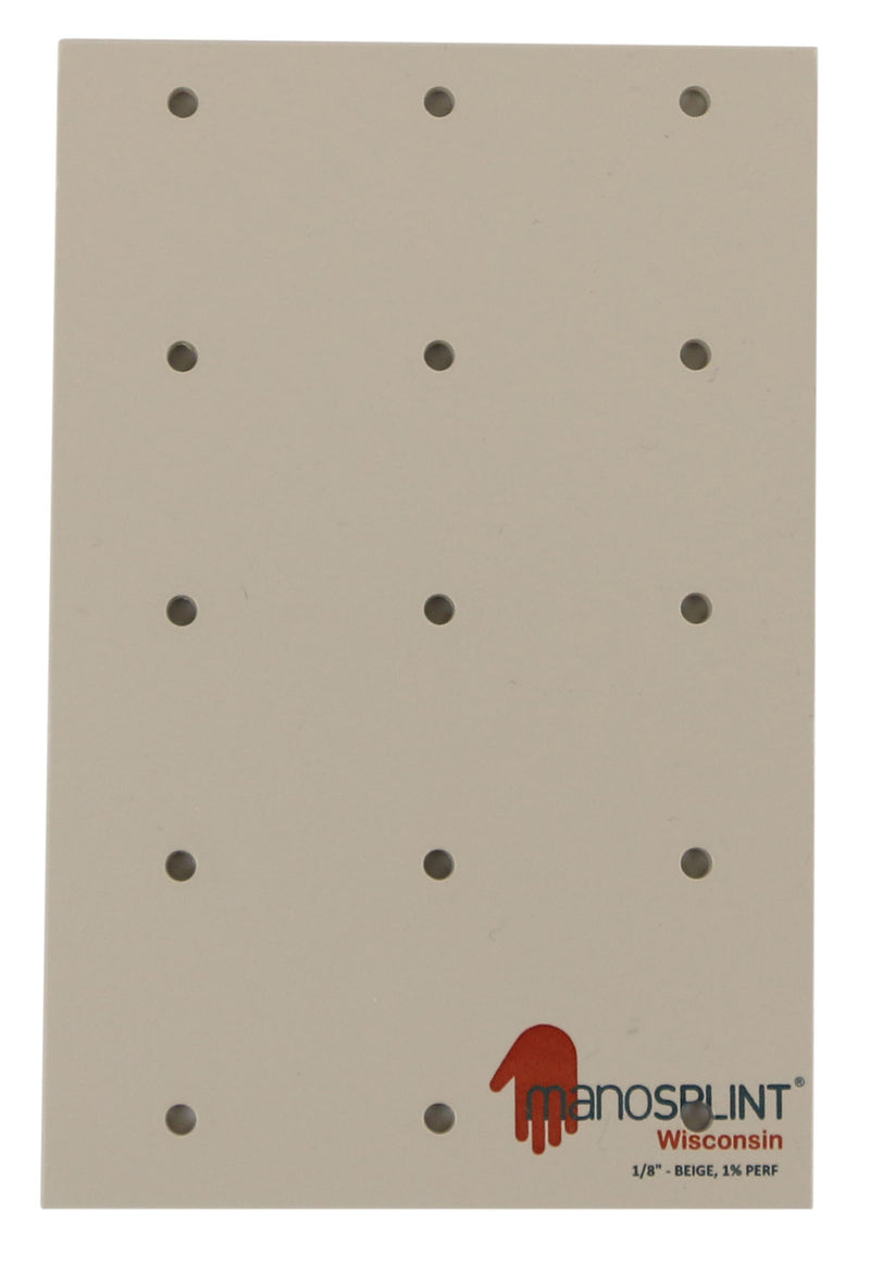 Manosplint Wisconsin Perf 1/8" x 12" x 18" 1% Perf Beige, 1 sheet