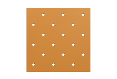 Orfit Colors NS, 18" x 24" x 1/8", mini perforated 3.5%, gold, metallic, case of 4