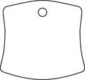 Orfit Colors NS Precuts, gauntlet immobilization splint, 1/12" micro perforated 13%, sonic silver, medium