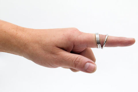 AFH swan neck ring splint, stainless steel, circumference 75mm - FE-24-6311