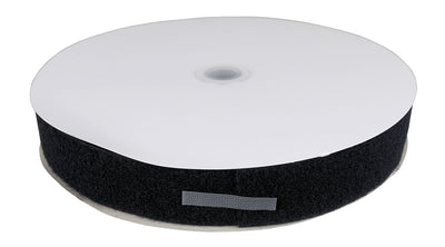 1-1/2" loop material, 25 yard dispenser box, black