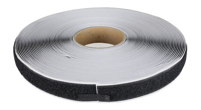 1" self-adhesive loop material, 25 yard dispenser box, black