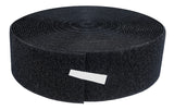 2" loop material, 10 yard, black