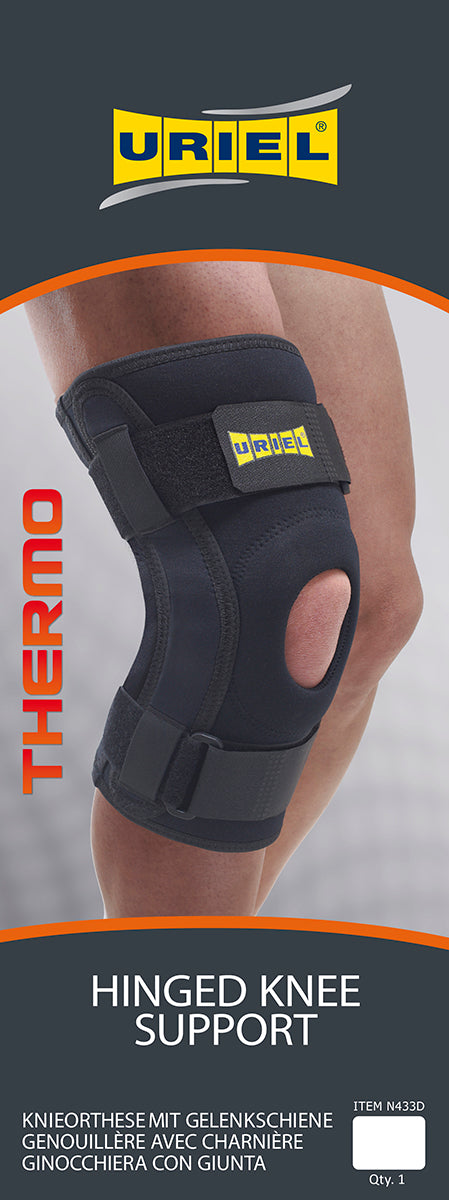 Uriel Hinged Knee Brace, Max Comfort, Large - FE-24-9153