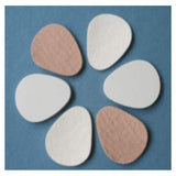 Aetna Felt Corporation Pad Orthopedic Pedi-Pads Mtrsl Felt 1/8" Thick Adhesive White Size Large 100/Bg - 10119