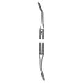 Sklar Instruments File Bone and Nail 6-3/4" Angled Inside Cut Stainless Steel Each - 97-1610