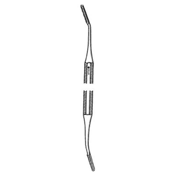 Sklar Instruments File Bone and Nail 6-3/4" Angled Inside Cut Stainless Steel Each - 97-1610
