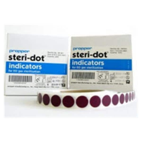 Propper Mfg Co Indicator Steri-Dot 1 in For Sterilization Red To Green 1000/Rl - 36100200