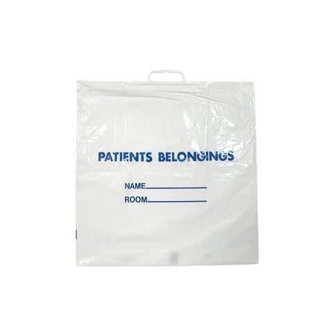 Dukal Corporation Bag Patient Belongings Transparent 20x18-1/2" Plastic With Snap Handle 250/Ca - PB01C