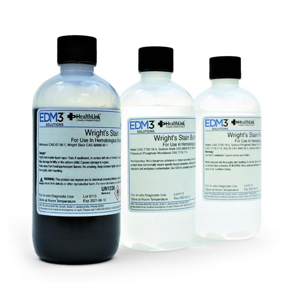 EDML, LLC Wright-Giemsa Stain 8oz 3/Bx - 400133