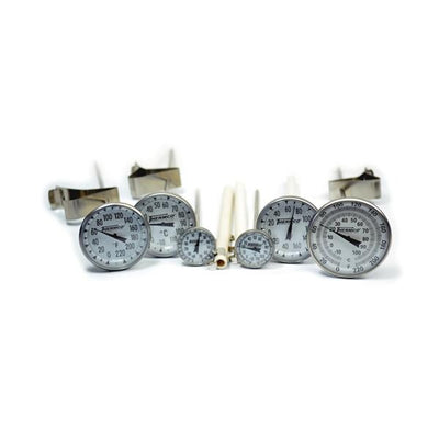 T&W Instruments Thermometer Laboratory 0 To 220F Dial Display 5" Stem Pocket Each - ACCP220F