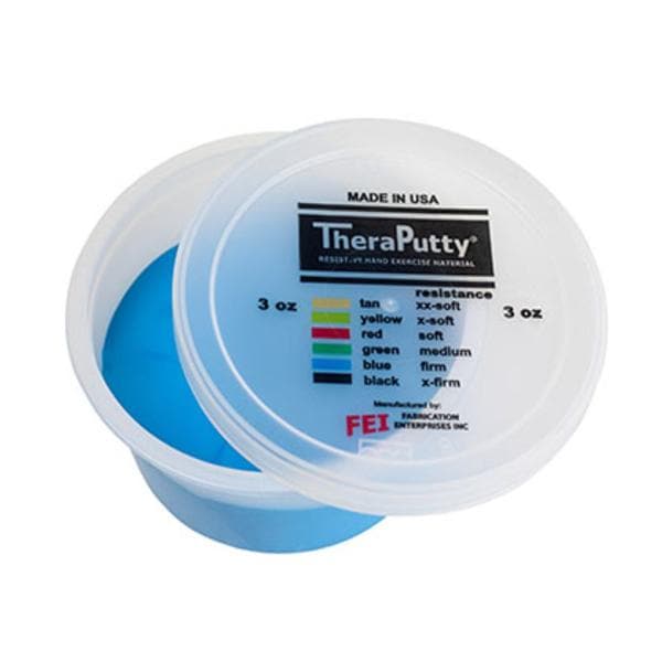 Fabrication Enterprises Putty Exercise CanDo Theraputty Blue Firm 3oz Each - 10-0970