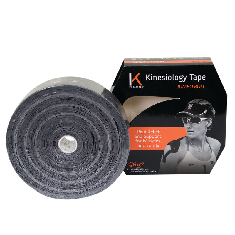 KT TAPE, Uncut 2" x 125', Black 