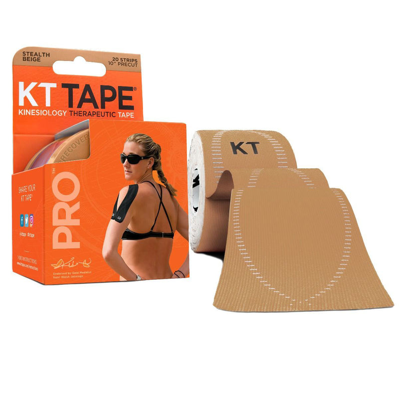 KT TAPE PRO, Precut 2" x 20', Beige