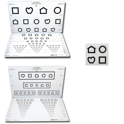 LEA SYMBOLS® FOLDING PEDIATRIC EYE CHART