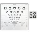 LEA SYMBOLS® 15-LINE TRANSLUCENT ETDRS-STYLE DISTANCE CHARTS