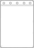 Omnimed 1 Pocket For Top Opening Binders, 8 3/4" x 11" Pocket (10 Pack)