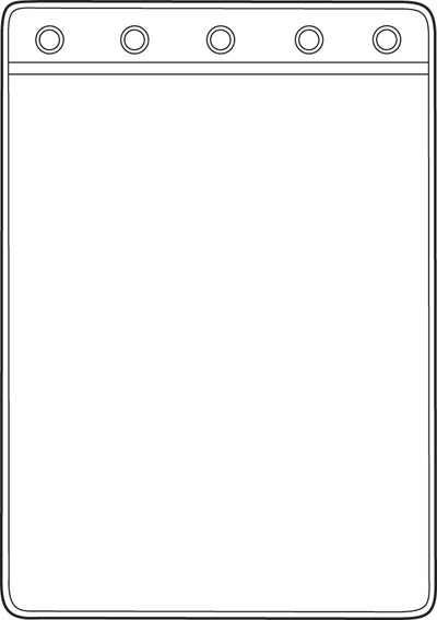 Omnimed 1 Pocket For Top Opening Binders, 8 3/4" x 11" Pocket (10 Pack)