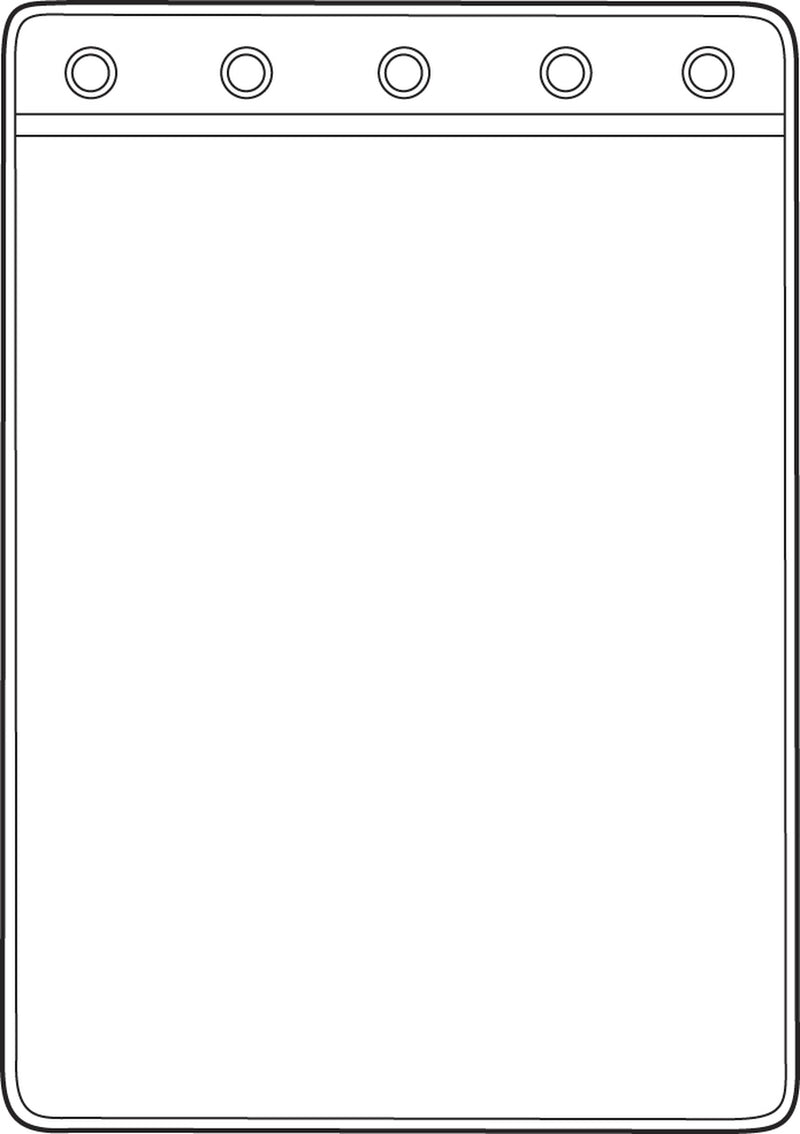 Omnimed 1 Pocket For Top Opening Binders, 8 3/4" x 11" Pocket (10 Pack)