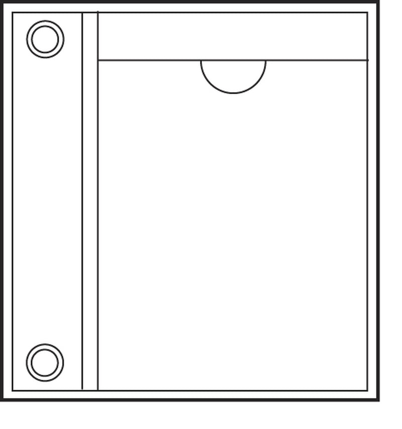 Omnimed 3 Ring Picture Pocket Protector 4¼" x 2¼" Pocket (10 Pack)