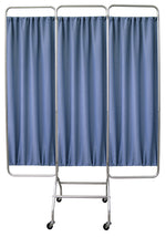 Omnimed Mobile 3 Panel Privacy Screen with Casters