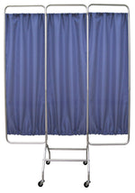 Omnimed Mobile 3 Panel Privacy Screen with Casters