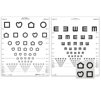 LEA SYMBOLS® & TUMBLING E CHART SET