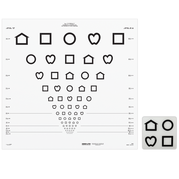 LEA SYMBOLS® ETDRS TRANSLUCENT DISTANCE CHARTS (13 FEET/4 METERS)