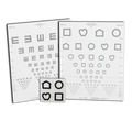 LEA SYMBOLS® & TUMBLING E LOW CONTRAST CHARTS SET