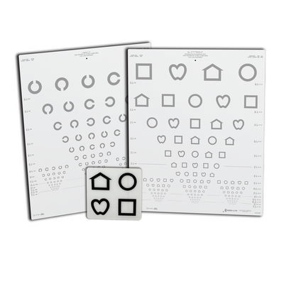 LEA SYMBOLS® & LANDOLT C LOW CONTRAST CHARTS SET