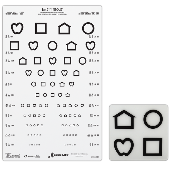 LEA SYMBOLS® LINEAR SPACED CHART