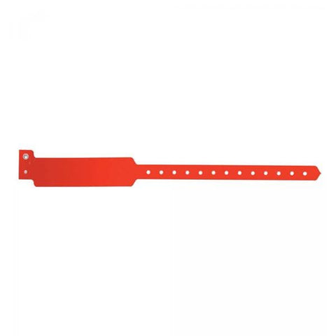 Precision Dynamics Corp. Wristband Identification Sentry SuperBand Polyester Red Adult 500/Bx - 5050-16-PDM
