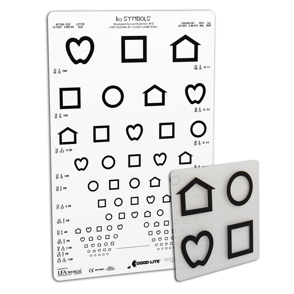 LEA SYMBOLS® 12-LINE TRANSLUCENT DISTANCE CHART