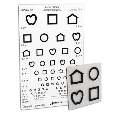 LEA SYMBOLS® 12-LINE TRANSLUCENT DISTANCE CHART