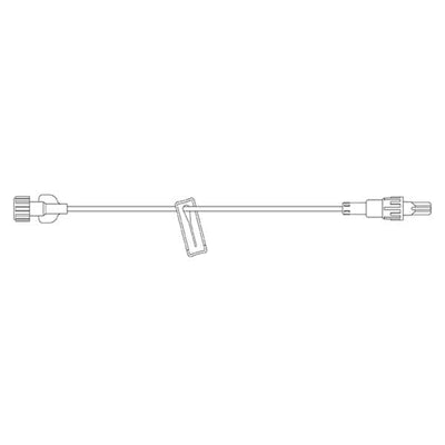 Icu Medical, Inc IV Extension Set Lifeshield 7 F LL/M Rtrctbl Spnlk Adptr Primary Infusion 50/Ca - 12657-28